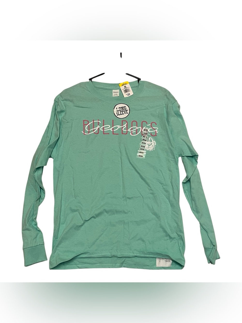 Hanes Long Sleeve Tee - Seafoam